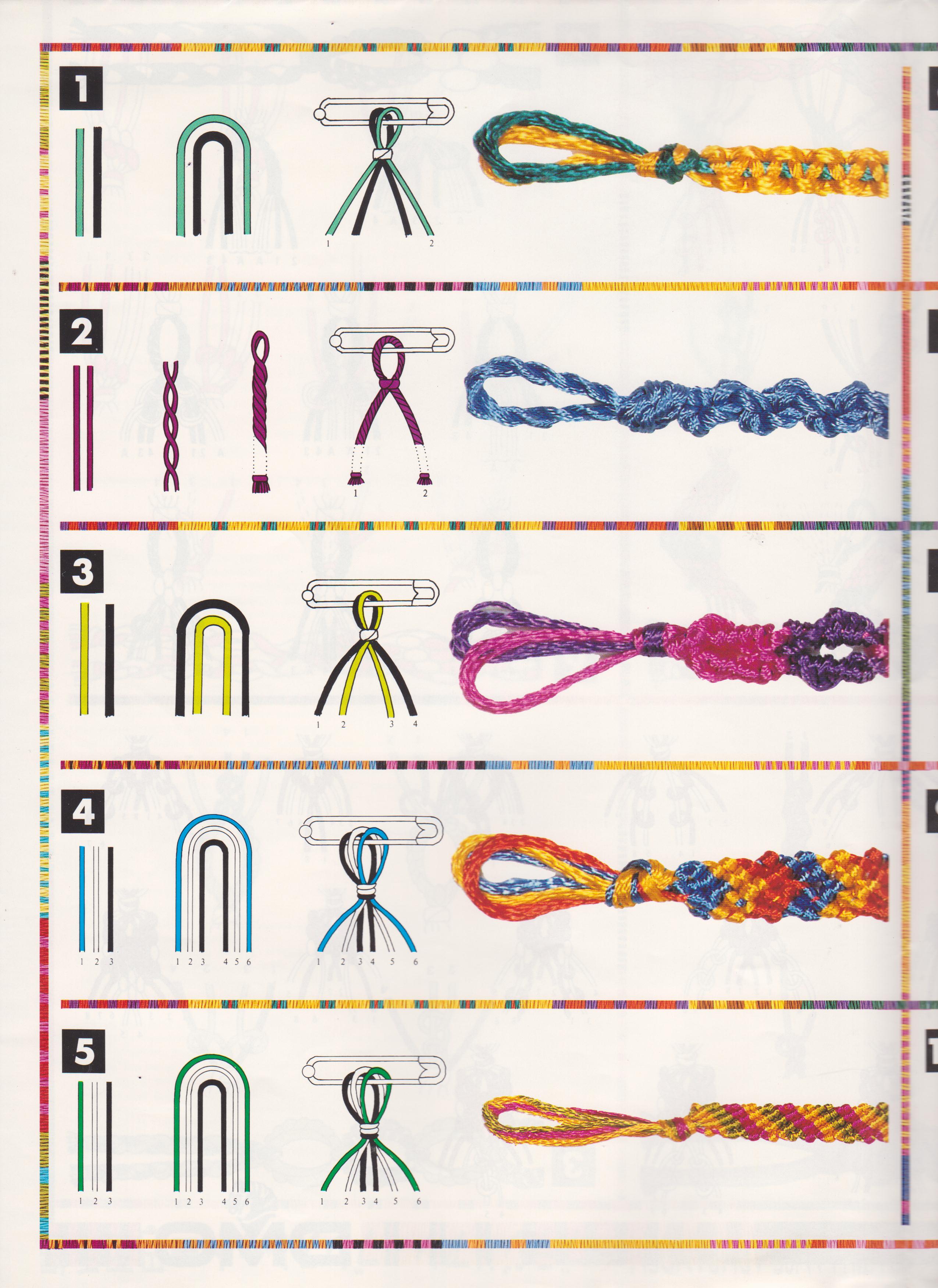 Printable Friendship Bracelet Instructions Pdf Printable Word Searches