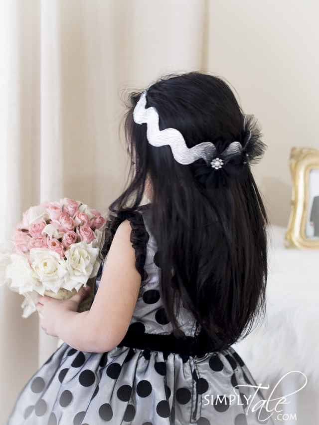 flower crown, wedding, crown, headband, hairdress, hair accessories, flower girl, bride, bride to be, beautiful, head wreath, silver, black, polkadots