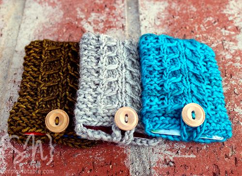 gift card sleeve, gift card, knit, gift card cover, gift card purse