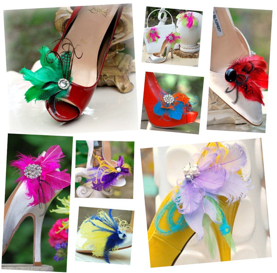 shoe clips, shoe accessories, wedding shoes