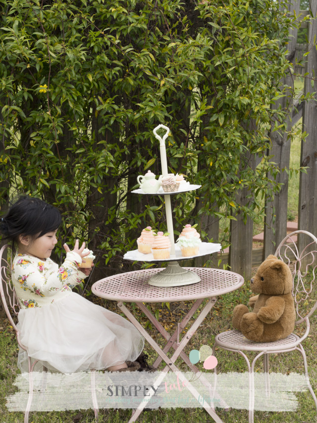 tea party, cupcake, pastel, girl's party, birthdaycupcakes, teddy bear, spring, brand rep