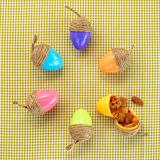 acorn, cute snack holder, easter eggs