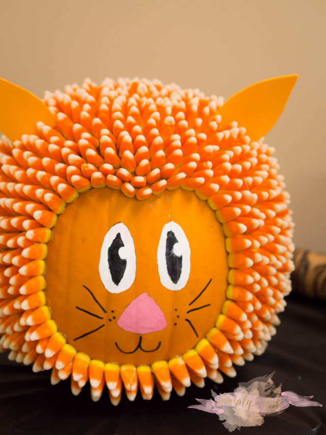 lion face, pumpkin, halloween, cute pumpkin, preschool pumpkin