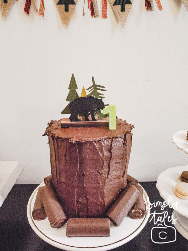 plaid, lumberjack,timber, wilderness, birthday, 1st birthday, birthday boy idea, birthday cake