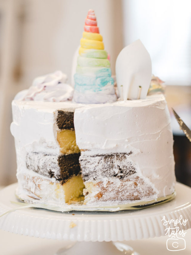 unicorn cake, lapis surabaya, bolu, easy unicorn cake
