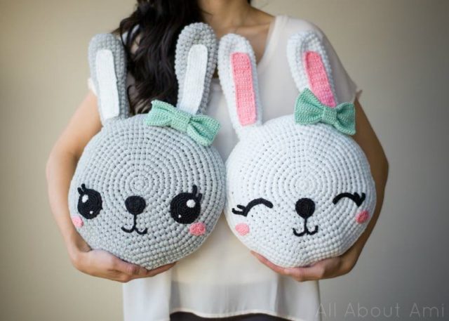 crochet, pillows, diy pillow, easter, crochet pillow, cute pillow, baby shower gift