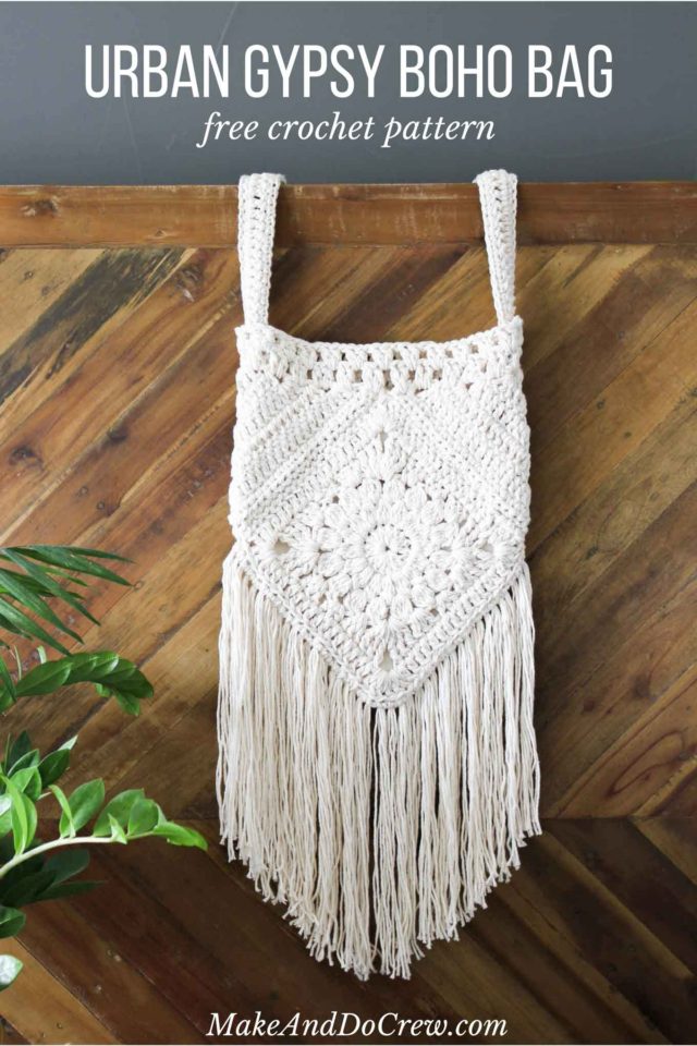 bohemian crochet boho bag