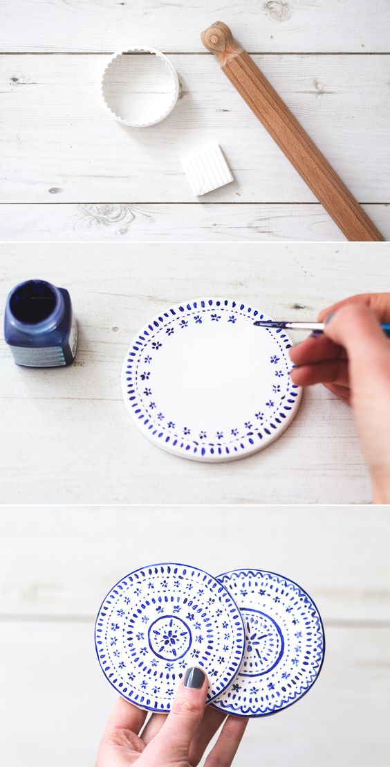 DIY Ceramic tile coaster