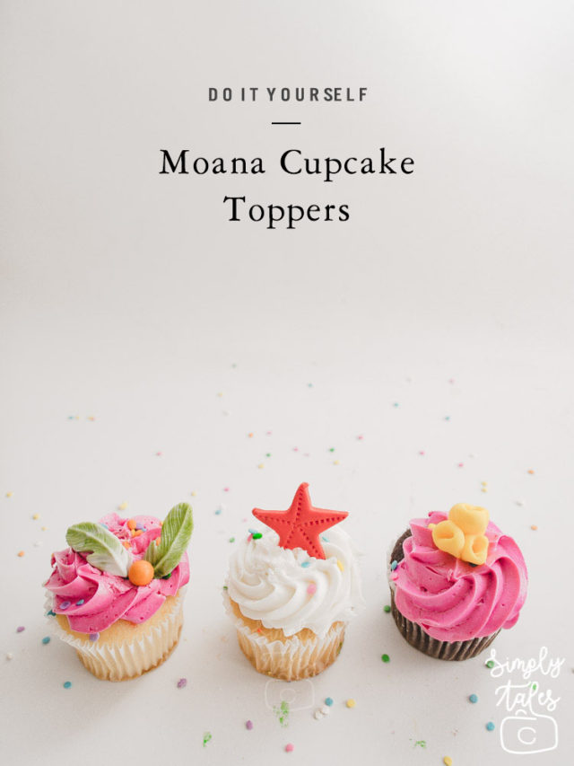 moana, cupcake topper, fondant, edible decorations, sea life, tropical, birthday