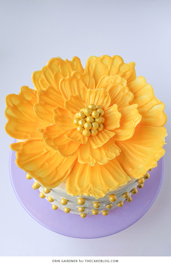 chocolate flowers, diy flower cake, flower cake