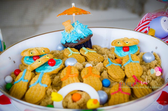 sandal cookie, beach cookie, beach dessert