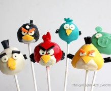 angry bird, angry bird cakepops