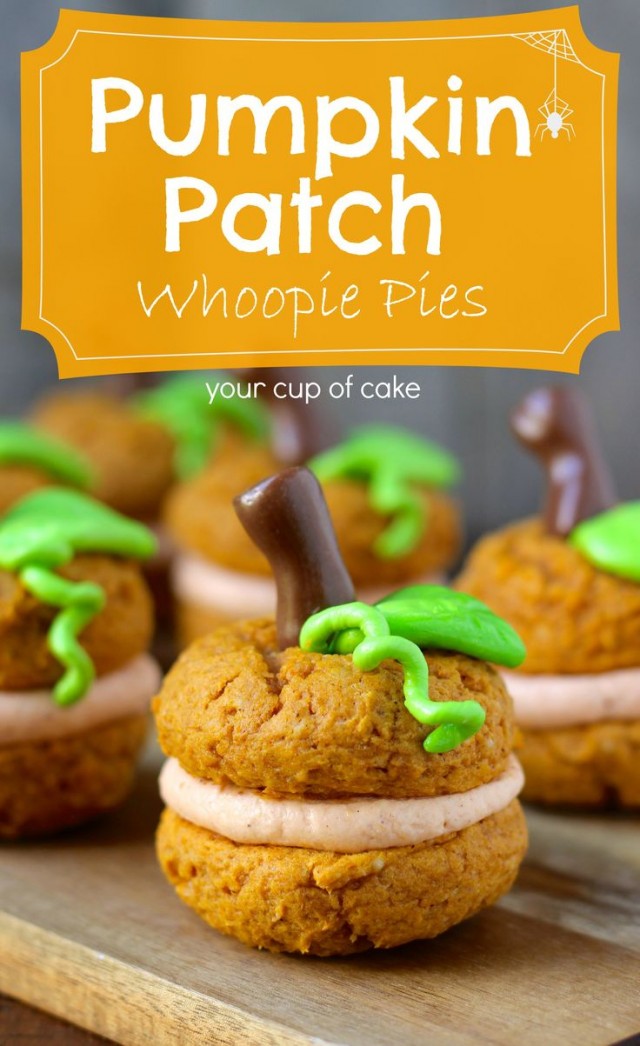 pumpkin whoopie pies, halloween small cake