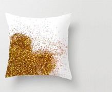decorative pillow, diy pillow, christmas gift, glitter pillow