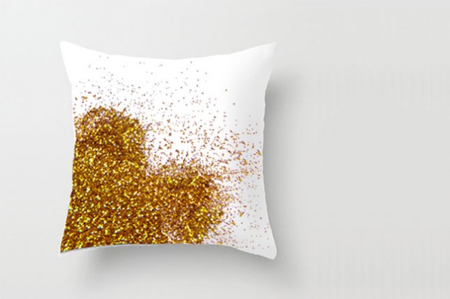 decorative pillow, diy pillow, christmas gift, glitter pillow