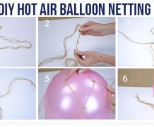 hot air balloon, diy hot air balloon, hot air balloon netting
