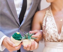 cactus, succelent wedding, cacti, cactus cupcakes, peach