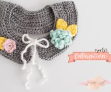 crochet, collar, removable collar, crochet collar, flower girl, fall