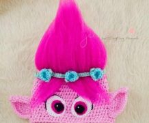 crochet, hats, poppy, trolls, crochet hat, christmas gift